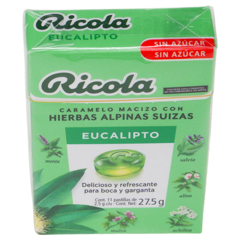 Caramelo Ricola Pastillas 27.5G Con 11 Eucalipto (Hierbas Alpinas Suizas) - WeCare Pharma
