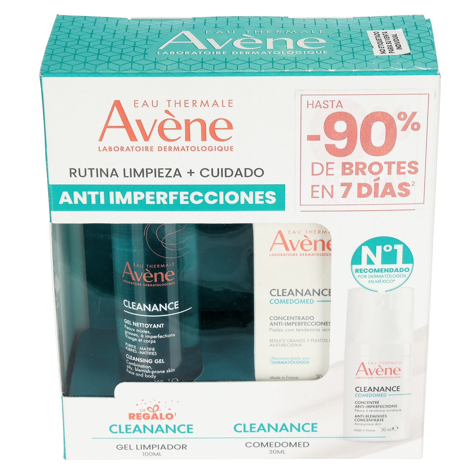 Avene Kit Anti Imperfecciones Clenance Comedomed 30Ml + Gel Limpiador 100Ml 3 - 3282779401531