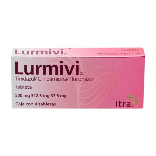 Lurmivi 500Mg/312.5Mg/37.50Mg Con 4 Tabletas (Tinidazol/Clindamicina/Fluconazol) 3 - 7501314705573