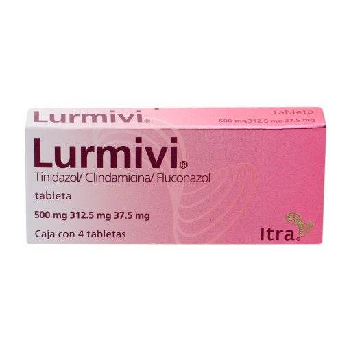 Lurmivi 500Mg/312.5Mg/37.50Mg Con 4 Tabletas (Tinidazol/Clindamicina/Fluconazol) - WeCare Pharma