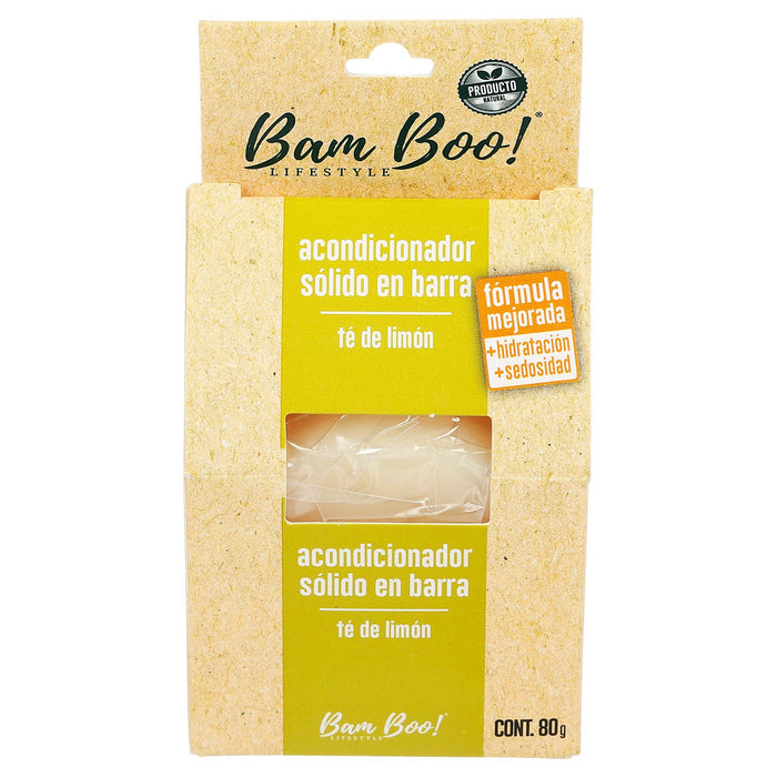 Bam Boo Acondicionador Solido Te De Limon En Barra 80G - WeCare Pharma