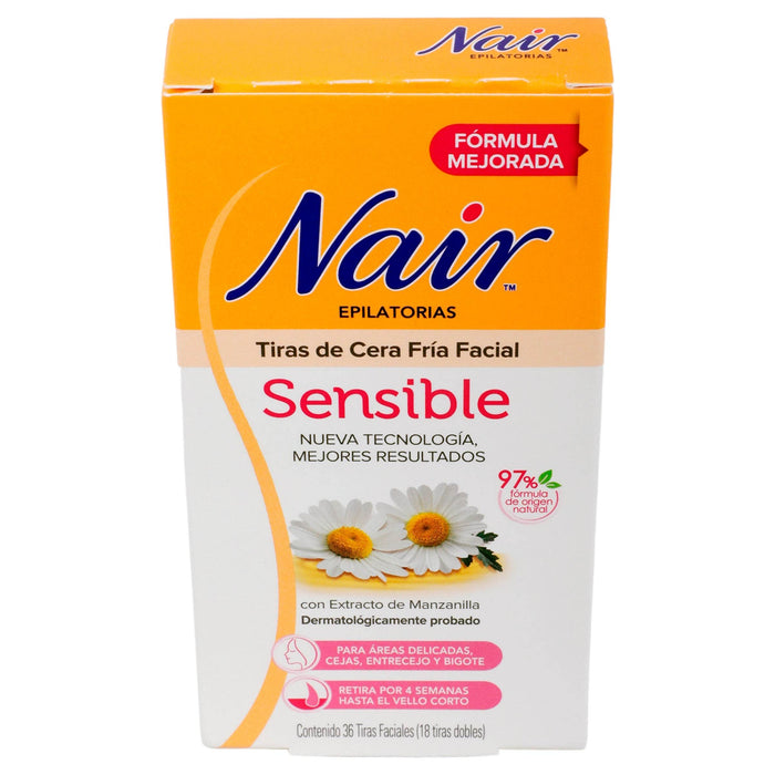 Tira De Cera Fria Facial Nair Con 36 - WeCare Pharma
