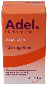 Adel Suspensión 150Mg/5Ml Frasco 60Ml (Claritromicina) - WeCare Pharma