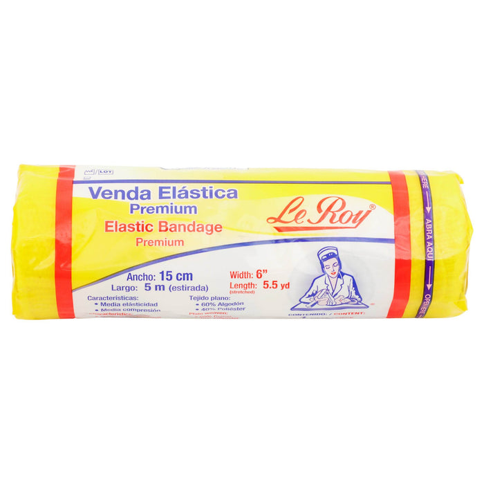 Venda Elástica 15Cm Leroy - WeCare Pharma
