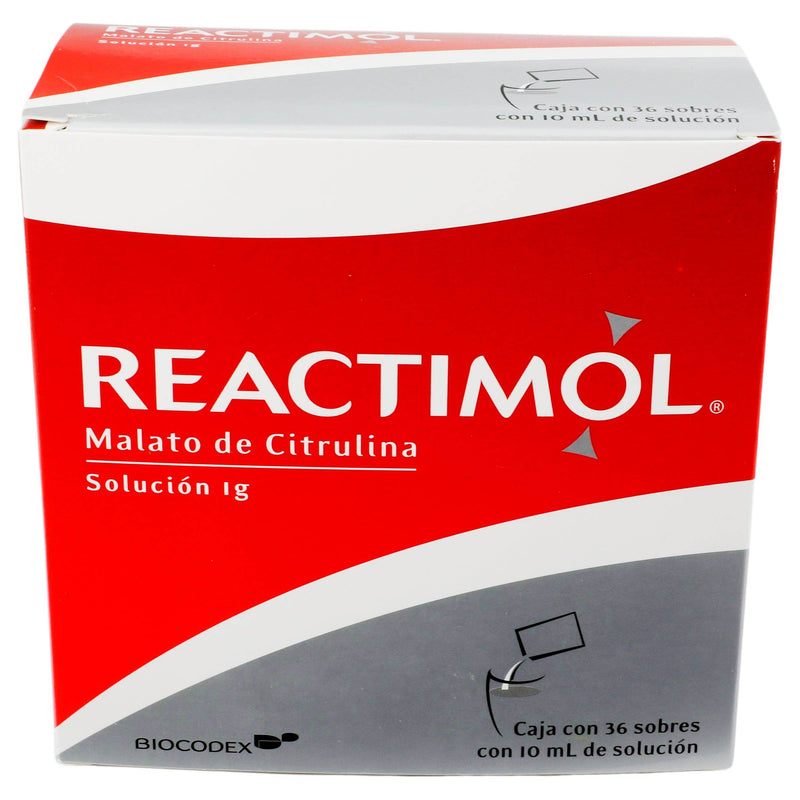 Reactimol Solución 1G Sobres 10Ml Con 36 (Malato De Citrulina) - WeCare Pharma