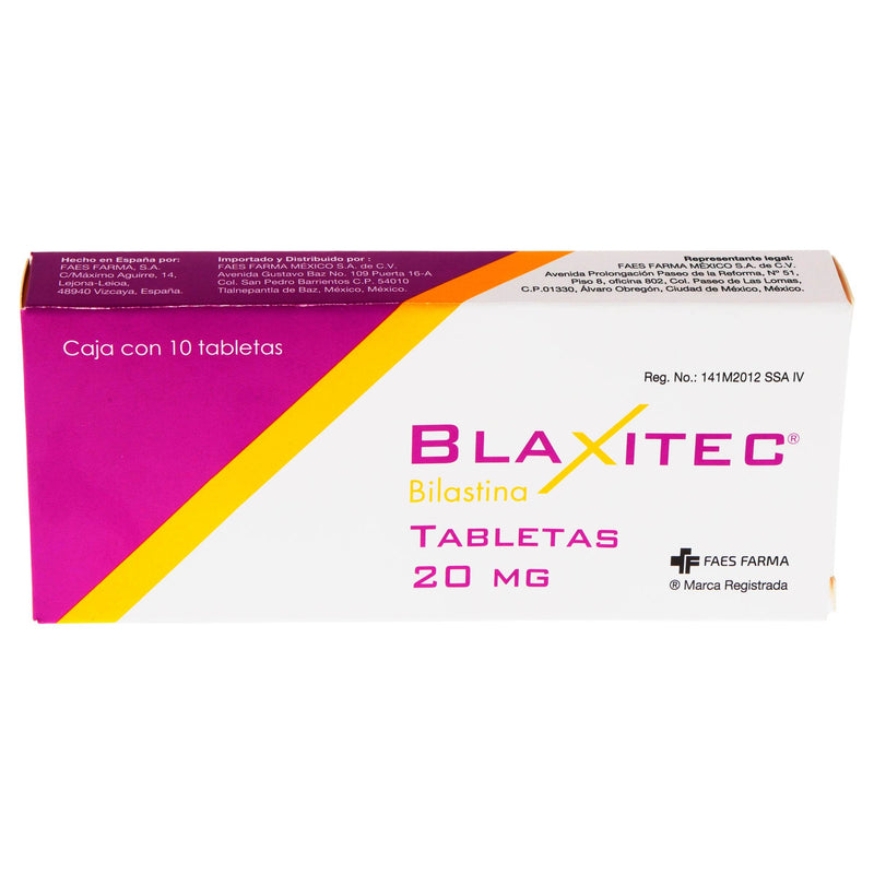 Blaxitec 20Mg Con 10 Tabletas (Bilastina) - WeCare Pharma