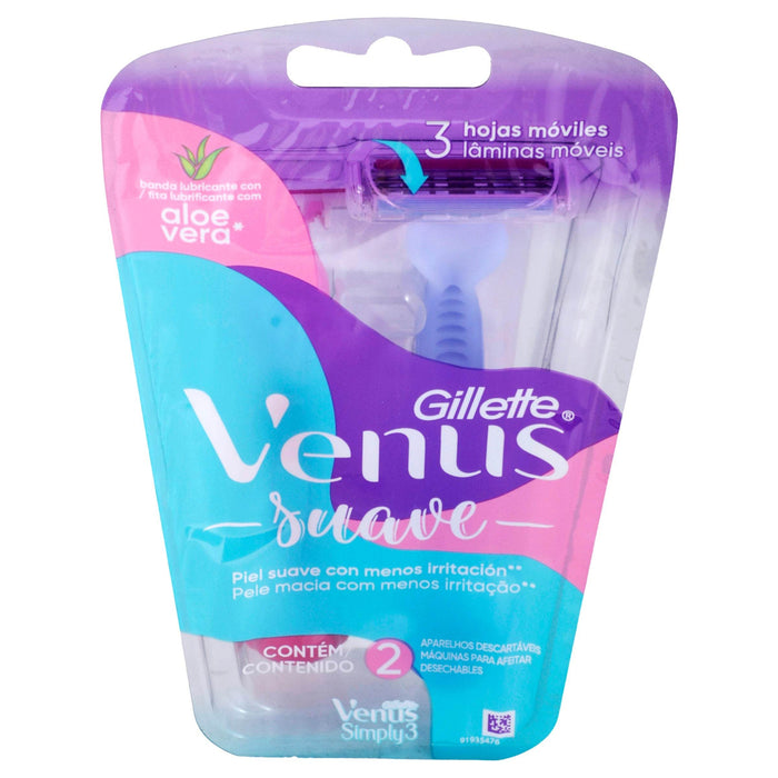 Rastrillo Gillette Venus Suave Con 2 - WeCare Pharma