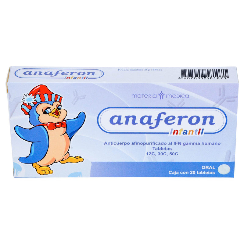Anaferon In 12/30/50C Con 20 Tabletas (Anticuerpo Afinopurificado Gamma Human) - WeCare Pharma