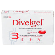 Divelgel 100Mg/300Mg Con 16 Tabletas (Bromuro De Pinaverio/ Dimeticona) - WeCare Pharma