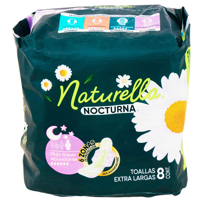 Toallas Naturella Super Abundante Con 8 - WeCare Pharma