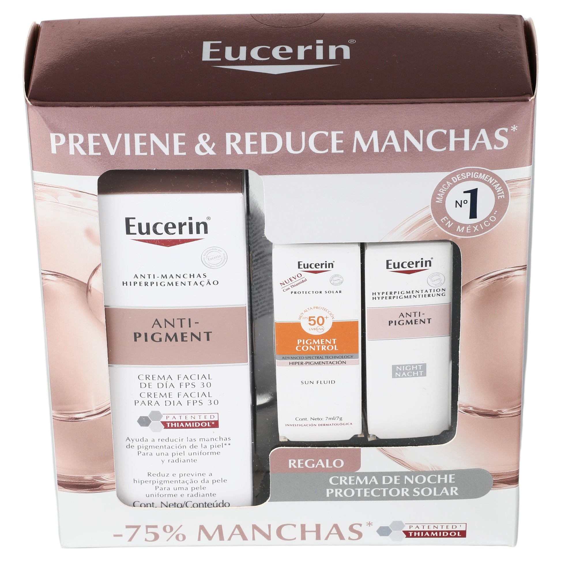 Eucerin Anti-Pigment Kit Even Skin Crema De Dia Fps50 +Mini Sun Pigment+Mini De Noche 3 - 7501054555315