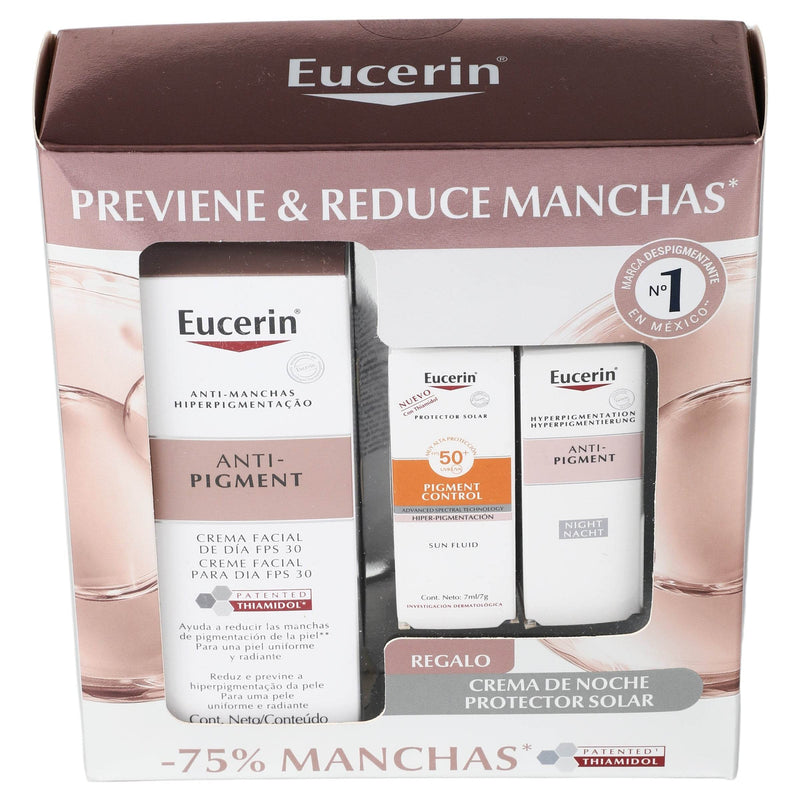 Eucerin Anti-Pigment Kit Even Skin Crema De Dia Fps50 +Mini Sun Pigment+Mini De Noche - WeCare Pharma