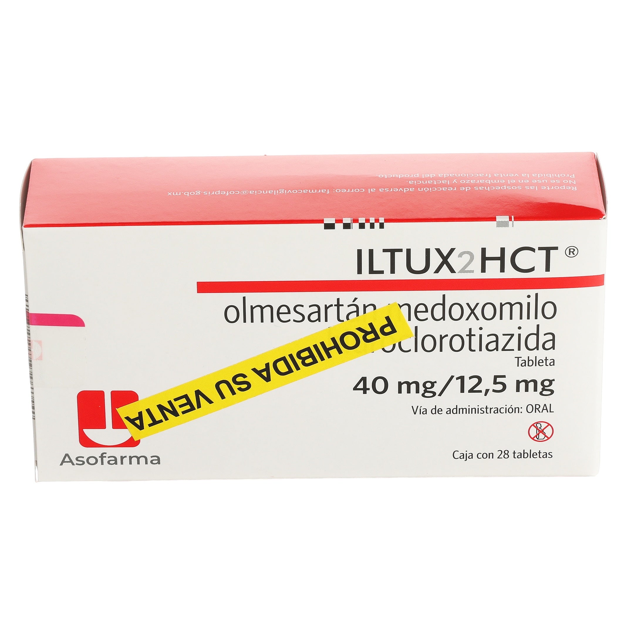 Iltux2Hct 40Mg/12.5Mg Con 28 Tabletas (Olmesartan/Hidroclorotiazida) 3 - 7841141003900