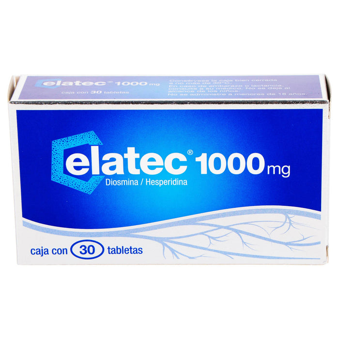 Elatec 1000Mg Con 30 Tabletas (Diosmina/Hesperidina) - WeCare Pharma