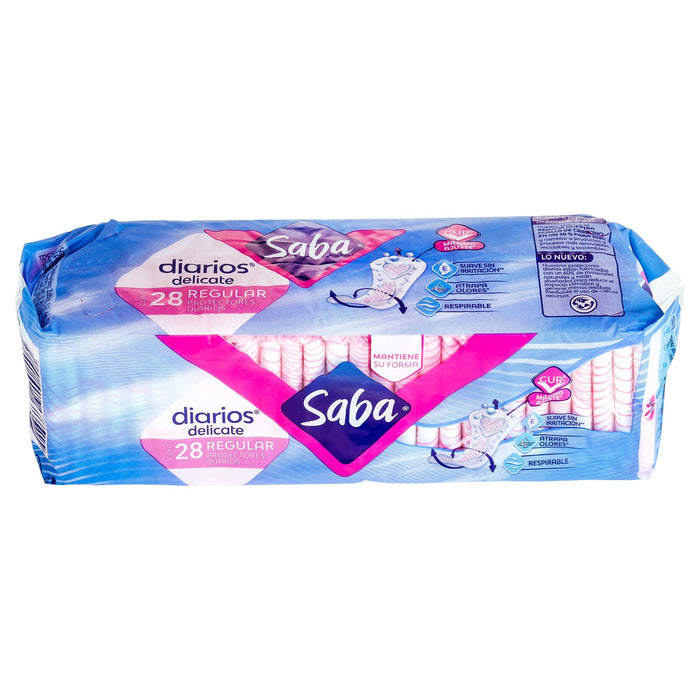 Protectores Saba Diarios Delicate Regulares Con 28 - WeCare Pharma