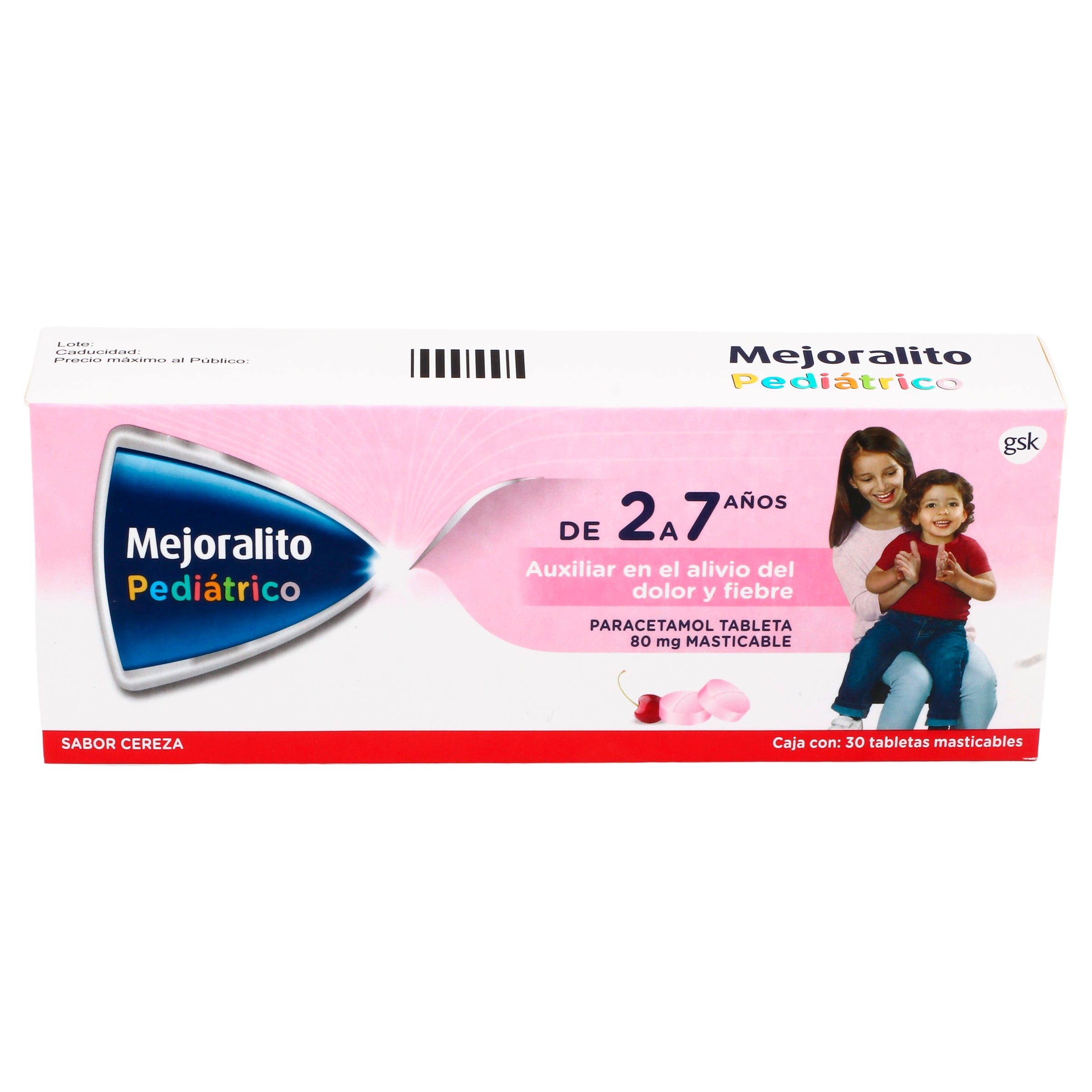 Mejoralito Pediatrico Mast 80Mg Con 30 Tabletas (Paracetamol) 3 - 7451079003523