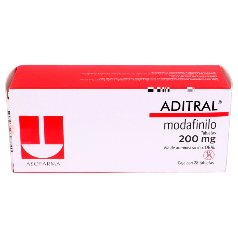 Aditral 200Mg Con 28 Tabletas (Modafilino) - WeCare Pharma