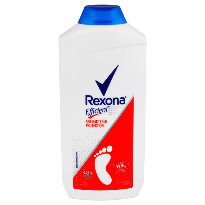 Talco Rexona Efficientt Antibacterial Proteccion 200G - WeCare Pharma