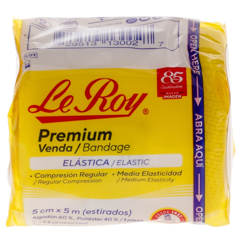 Venda Elástica 5Cm Leroy - WeCare Pharma