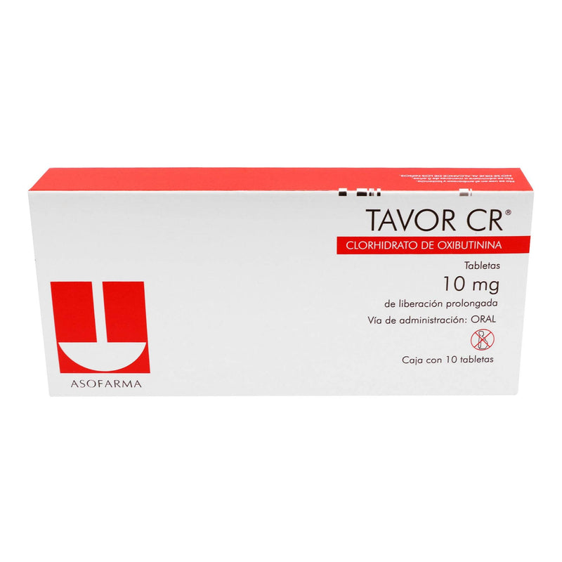 Tavor Cr 10Mg Con 10 Tabletas (Oxibutinina) - WeCare Pharma