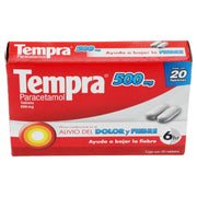Tempra 500Mg Con 20 Tabletas (Paracetamol) - WeCare Pharma