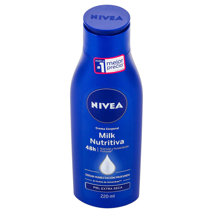 Crema Corporal Nivea Milk Nutritiva Extra Seca 220Ml - WeCare Pharma