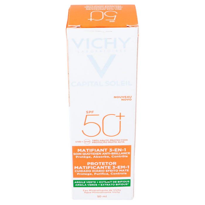 Vichy Capital Soleil Matificante 3 En 1 Fps50 50Ml 3 - 3337875695176