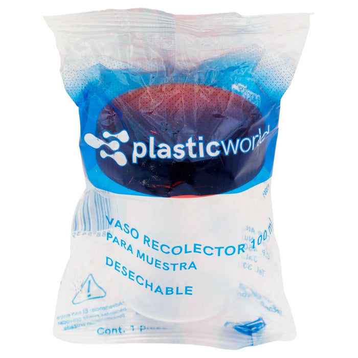 Vaso Recolector Muestra Plastic World 100Ml - WeCare Pharma