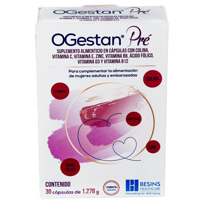 Ogestan Pre Suplemento Capsulas Con 30 - WeCare Pharma