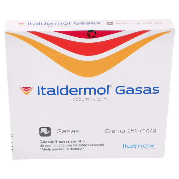 Italdermol Gasas Crema 4G Con 3 (Triticum Vulgare) - WeCare Pharma