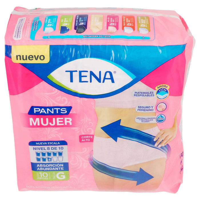 Pañal Tena Mujer Grande Con 10 - WeCare Pharma