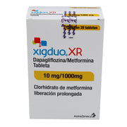 Xigduo Xr 10Mg/1000Mg Con 28 Tabletas (Dapagliflozina/Metformina) - WeCare Pharma