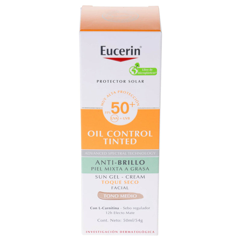 Eucerin Sun Face Oil Control Tono Medio Fps50 50Ml - WeCare Pharma