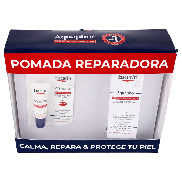 Eucerin Kit Aquaphort Tubo 55Ml+Reparador Labial Aquaphor 10Ml - WeCare Pharma