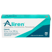 Aliren 50Mg/3Mg/300Mg Con 24 Capsulas (Amantadina/Clorfenamina/Paracetamol) - WeCare Pharma