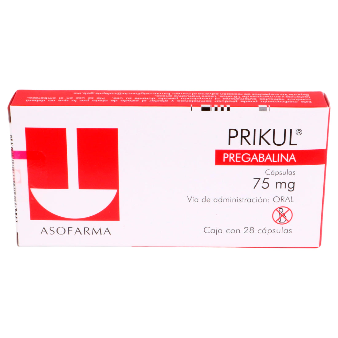 Prikul 75Mg Con 28 Capsulas (Pregabalina) 3 - 7841141003726