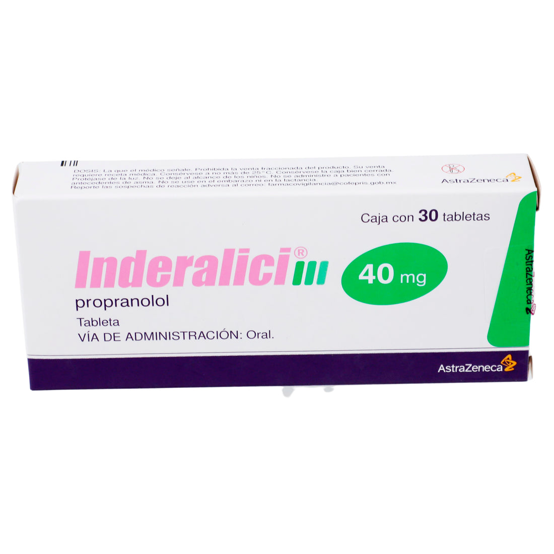 Inderalici 40Mg Con 30 Tabletas (Propranolol) 3 - 5000456054317