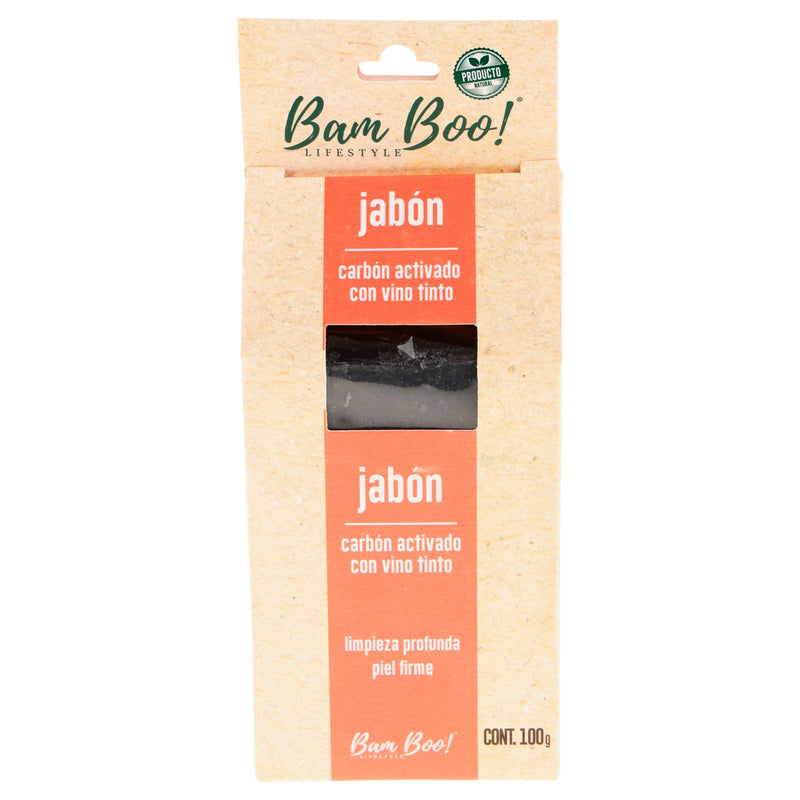 Jabon Bamboo Vino Tinto Y Carbon Activado - WeCare Pharma