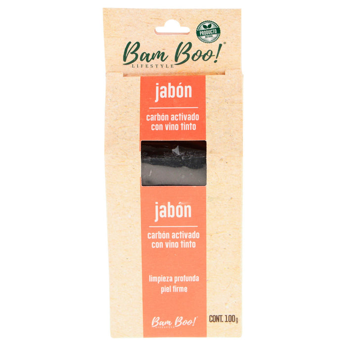 Jabon Bamboo Vino Tinto Y Carbon Activado - WeCare Pharma