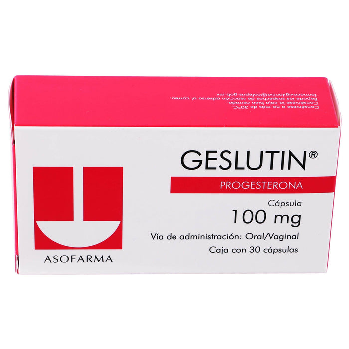 Geslutin 100Mg Con 30 Capsulas (Progesterona) - WeCare Pharma
