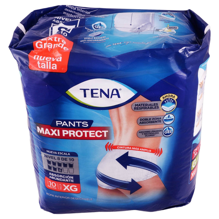 Pañal Tena Maxi Protect Extra Grande Con 10 - WeCare Pharma