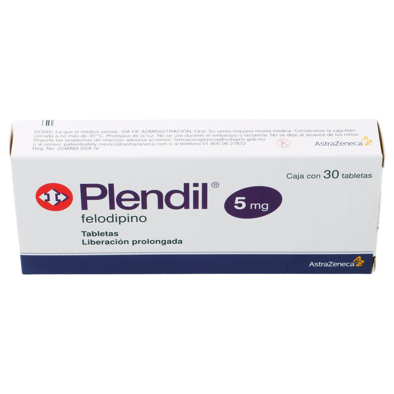 Plendil 5Mg Con 30 Tabletas (Felodipino) - WeCare Pharma