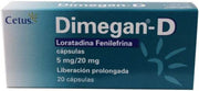 Dimegan-D 5Mg/20Mg Con 20 Capsulas (Loratadina/Fenilefrina) - WeCare Pharma