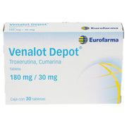 Venalot Depot 180Mg/30Mg Con 30 Tabletas (Troxerutina/Cumarina) - WeCare Pharma