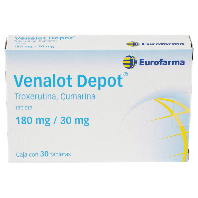 Venalot Depot 180Mg/30Mg Con 30 Tabletas (Troxerutina/Cumarina) - WeCare Pharma