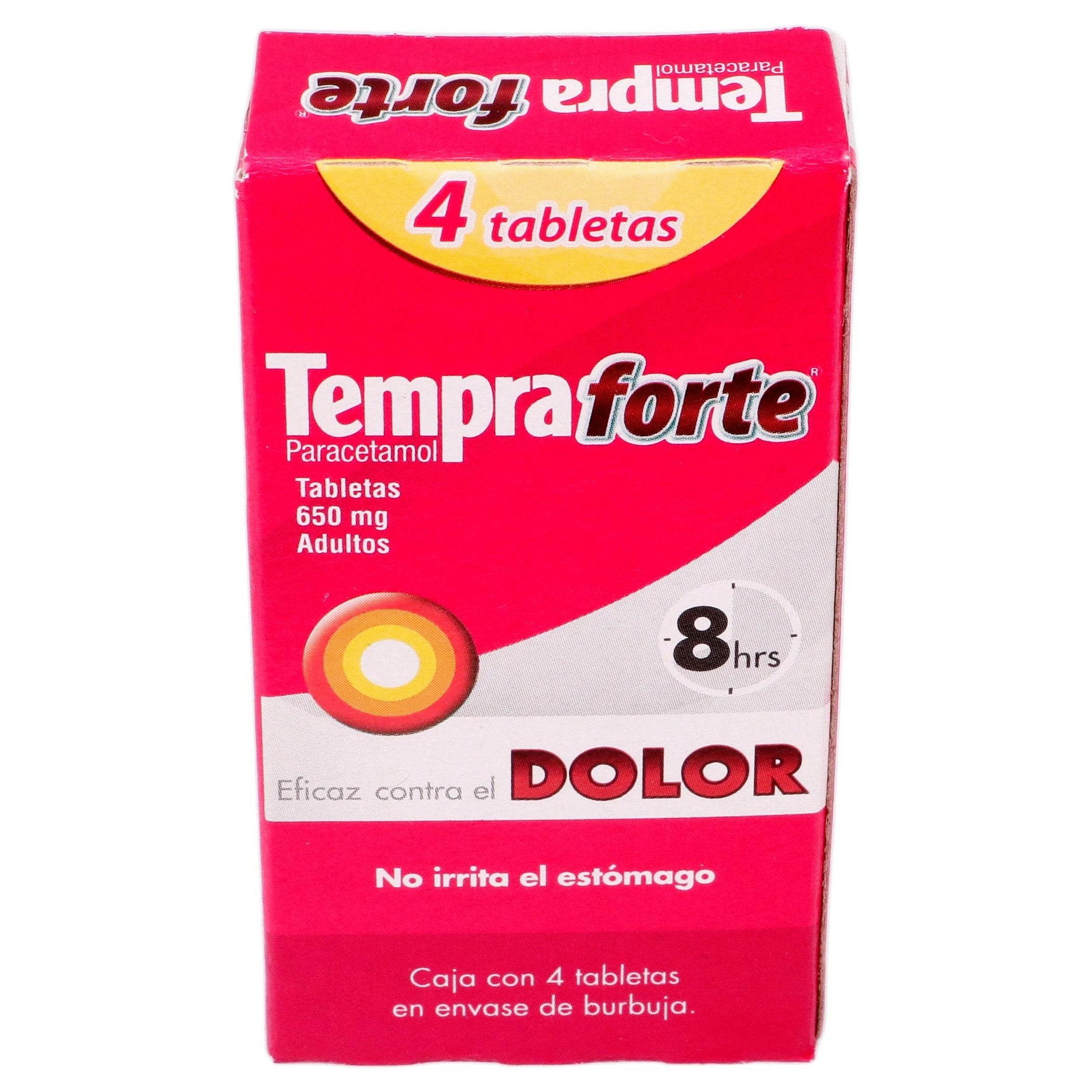 Tempra Forte 650Mg Con 4 Tabletas (Paracetamol) — WeCare Pharma
