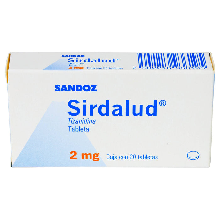 Sirdalud (Tizanidina) Con 20 Tabletas De 2Mg S - WeCare Pharma