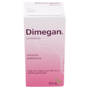 Dimegan Ped Solución 100Mg/100Ml 30Ml (Loratadina) - WeCare Pharma