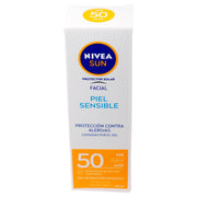 Nivea Sun Protector Facial Piel Sensible Fps50 50Ml - WeCare Pharma