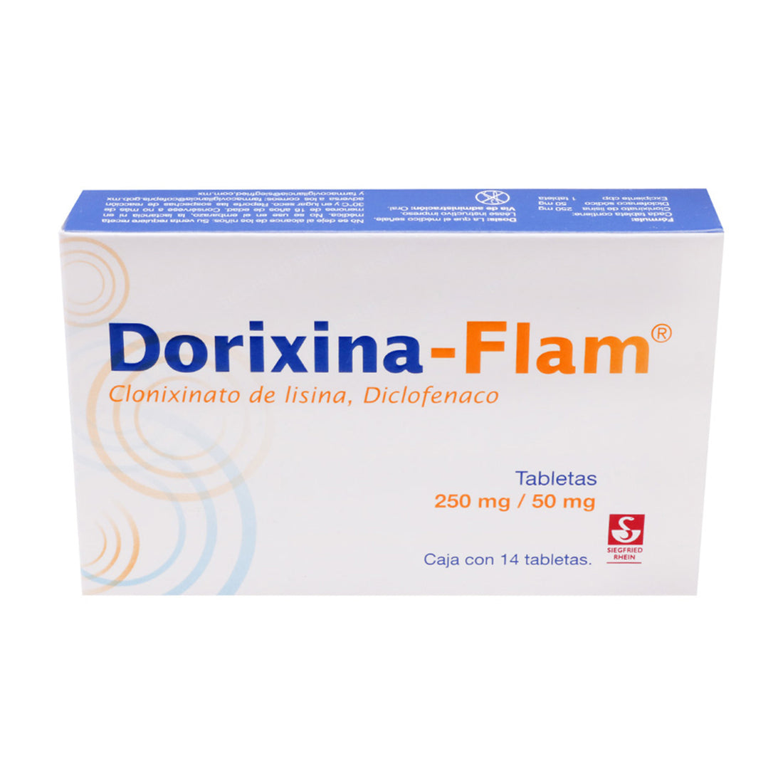 Dorixina-Flam 250Mgt/50Mg Con 14 Tabletas (Lisina/Diclofenaco) 3 - 7501300420220